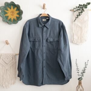 L.L. Bean Men's Blue Button Down Shirt Size XL
